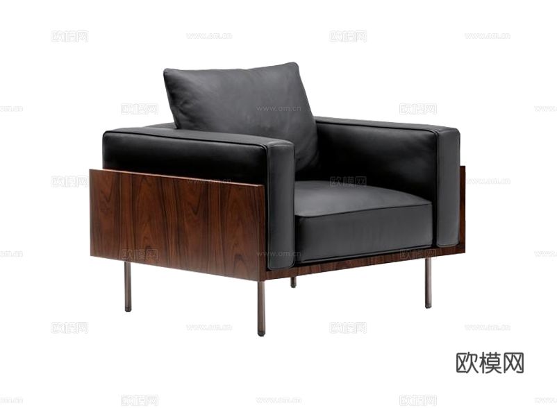 Minotti BRASILIA单人沙发3d模型