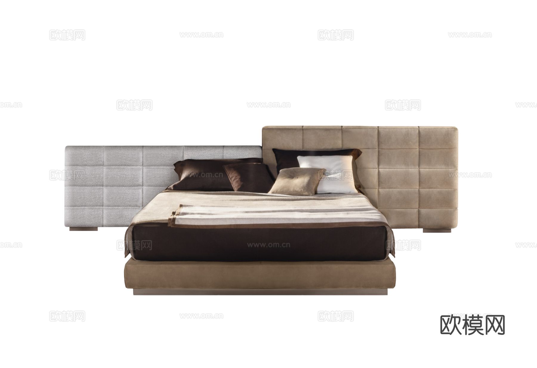 Minotti LAWRENCE双人床3d模型