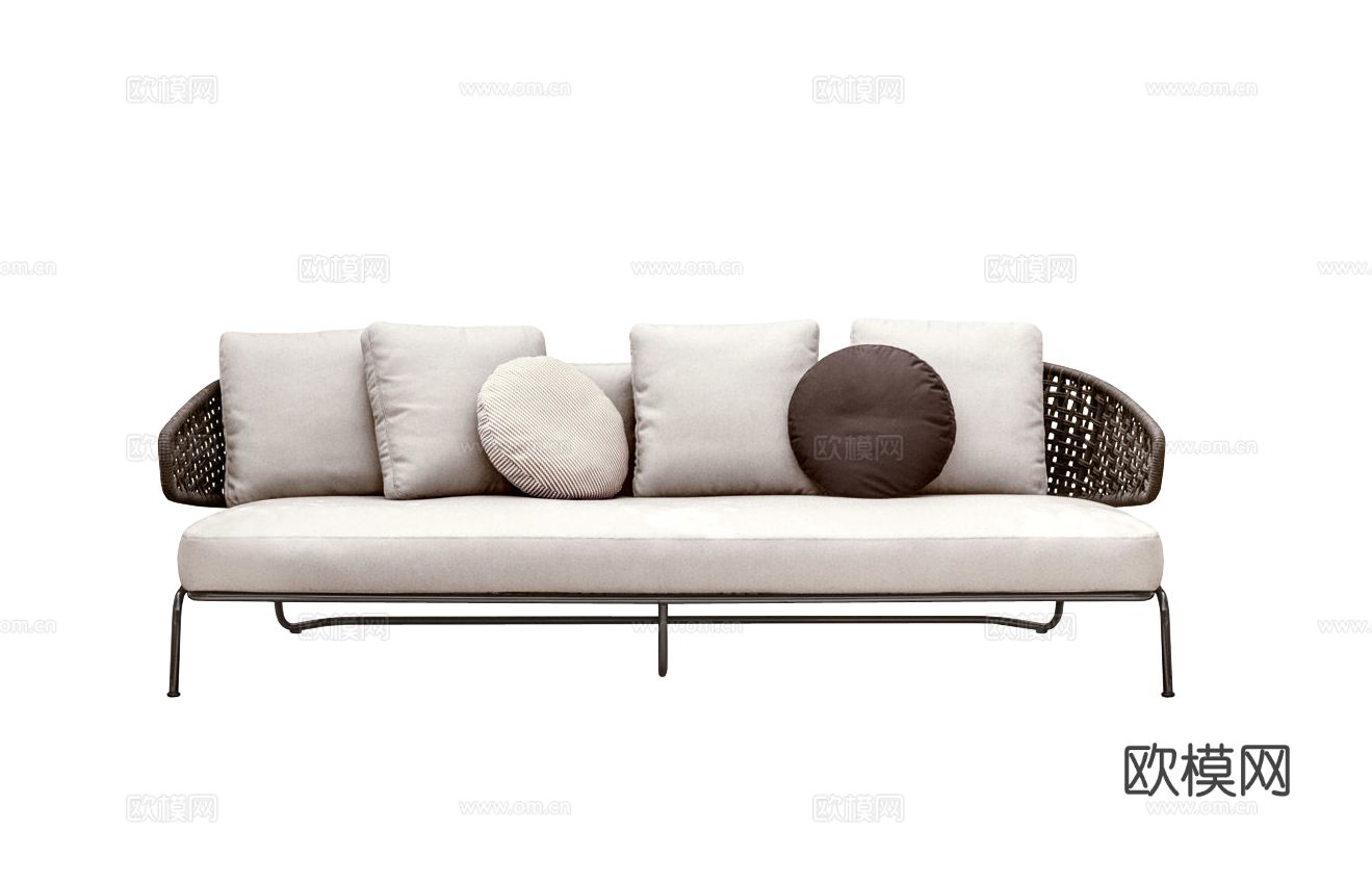 Minotti ASTON户外沙发3d模型