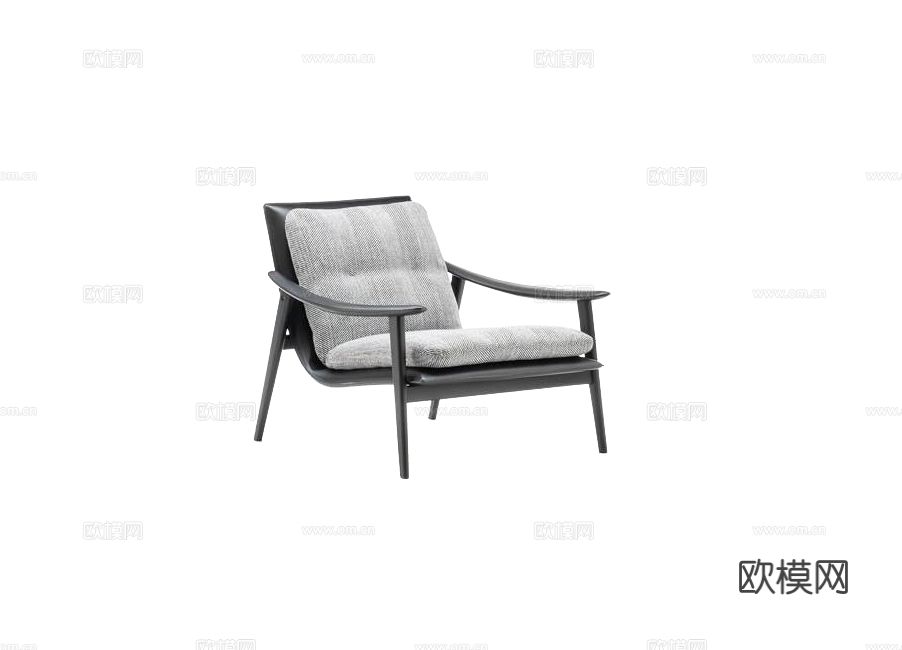 Minotti FYNN扶手椅3d模型