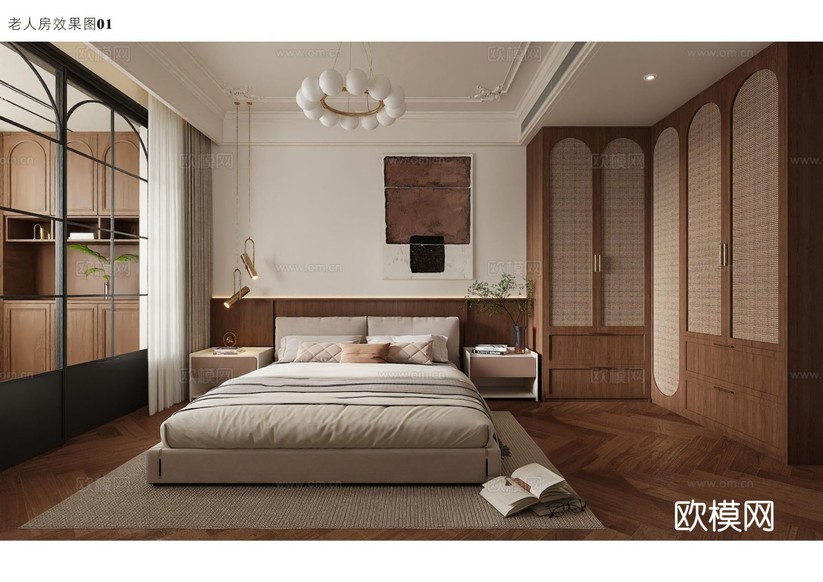 美式簡(jiǎn)歐餐廳 廚房 臥室 衛(wèi)生間 電競(jìng)房 房間裝修效果圖下載(渲染圖5)
