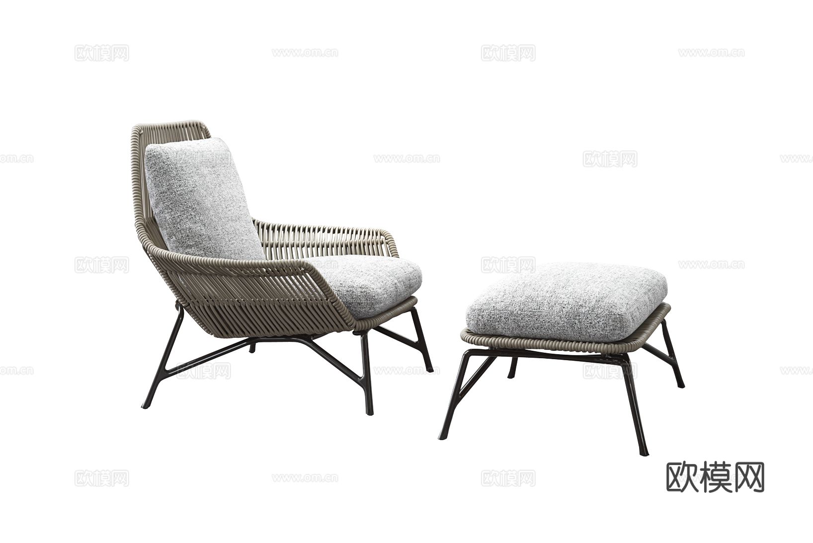 Minotti PRINCE扶手椅3d模型