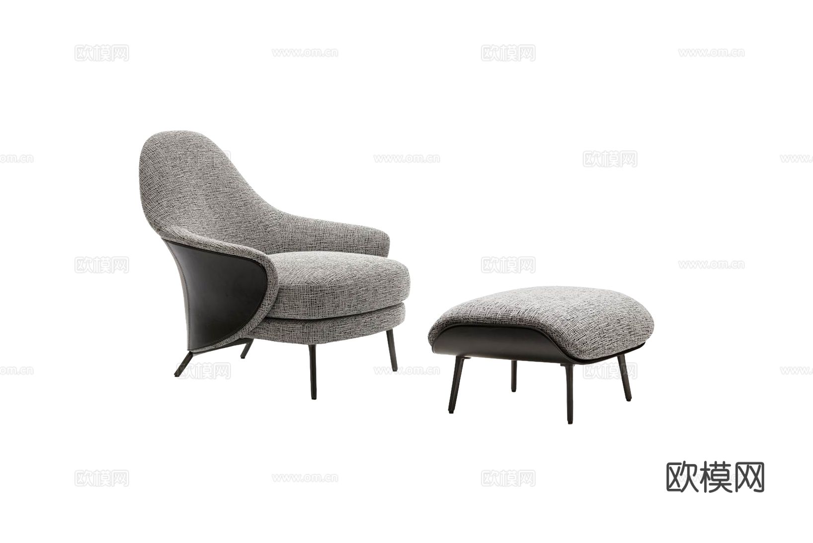 Minotti ANGIE扶手椅3d模型