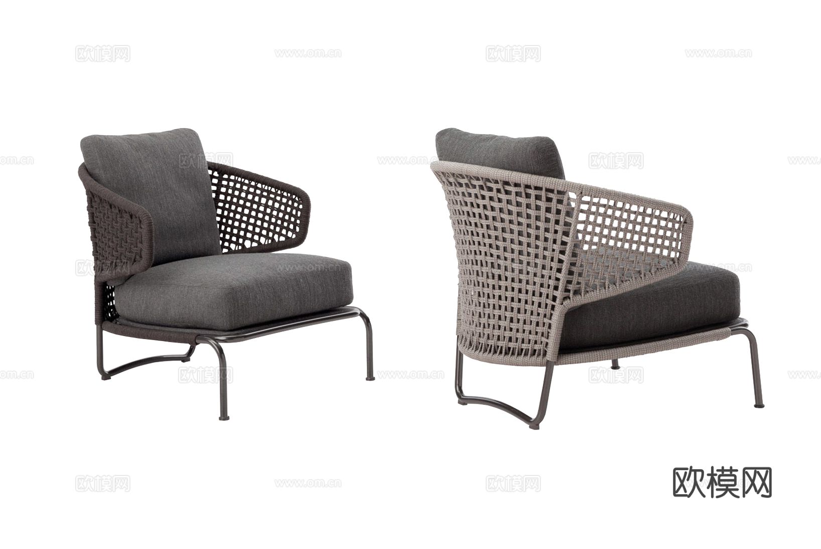 Minotti ASTON扶手椅3d模型