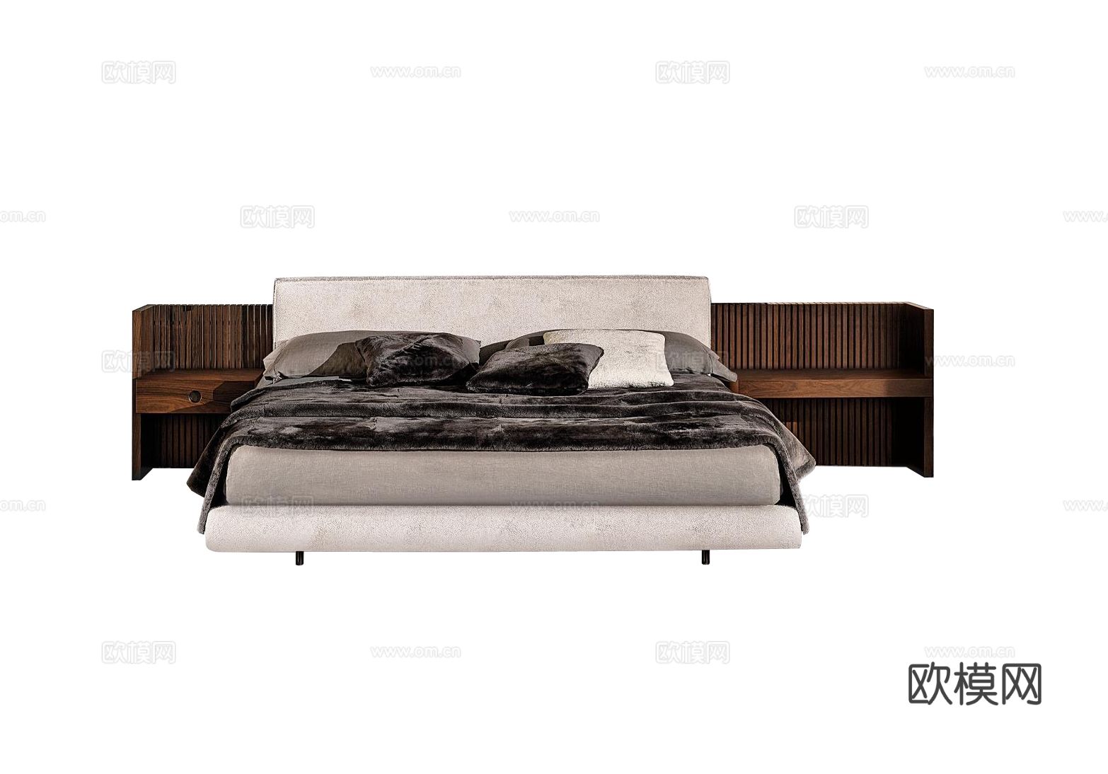 Minotti BRASILIA双人床3d模型