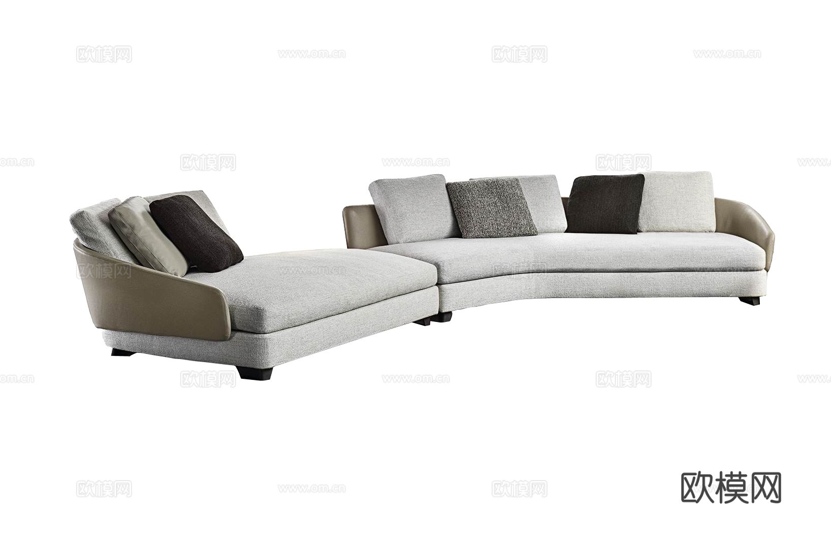 Minotti LAWSON弧形沙发3d模型