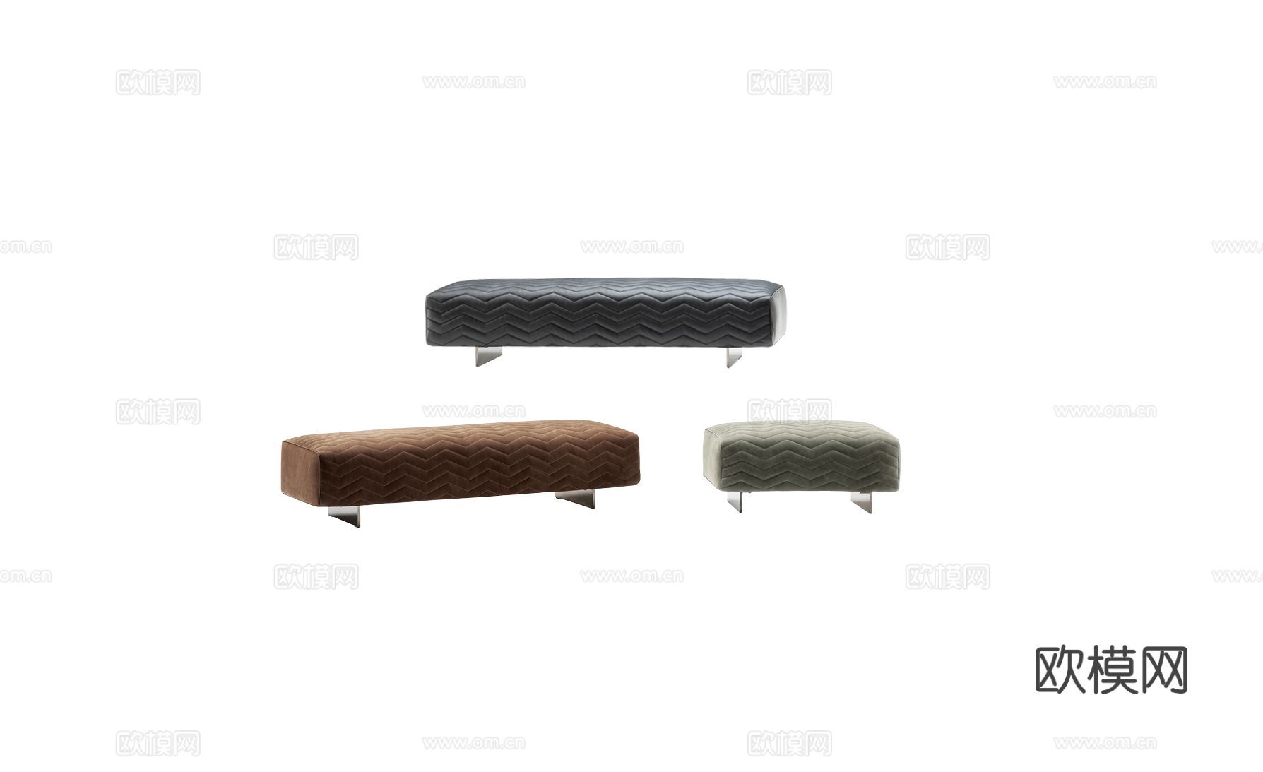 Minotti QUINCY床踏3d模型