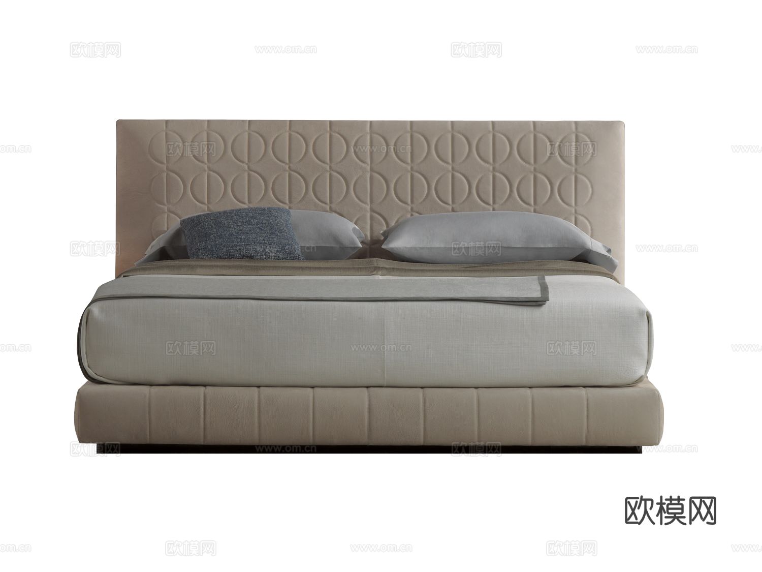 Minotti CURTIS双人床3d模型