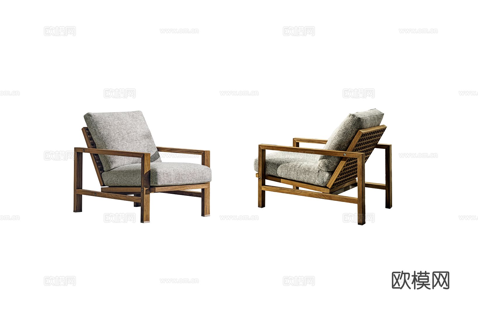 Minotti QUADRADO扶手椅3d模型