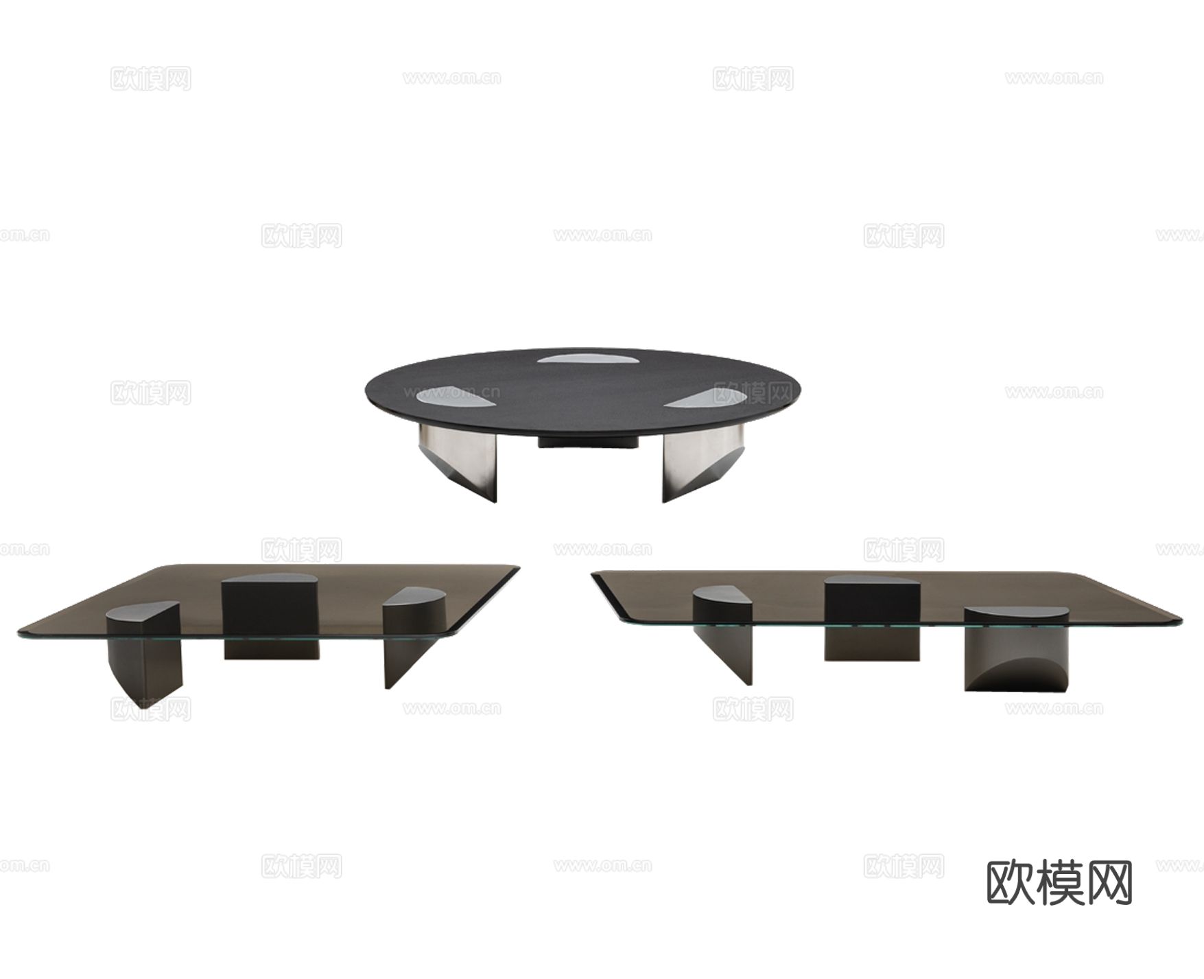 Minotti WEDGE茶几3d模型