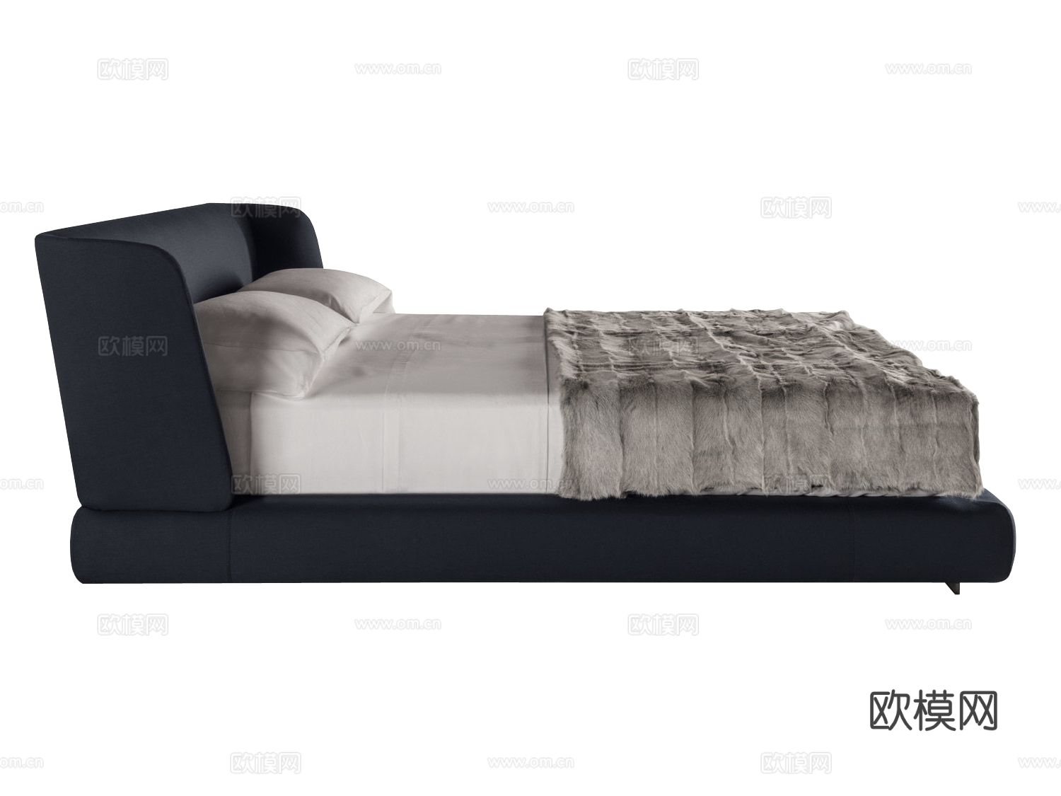 Minotti REEVES双人床3d模型