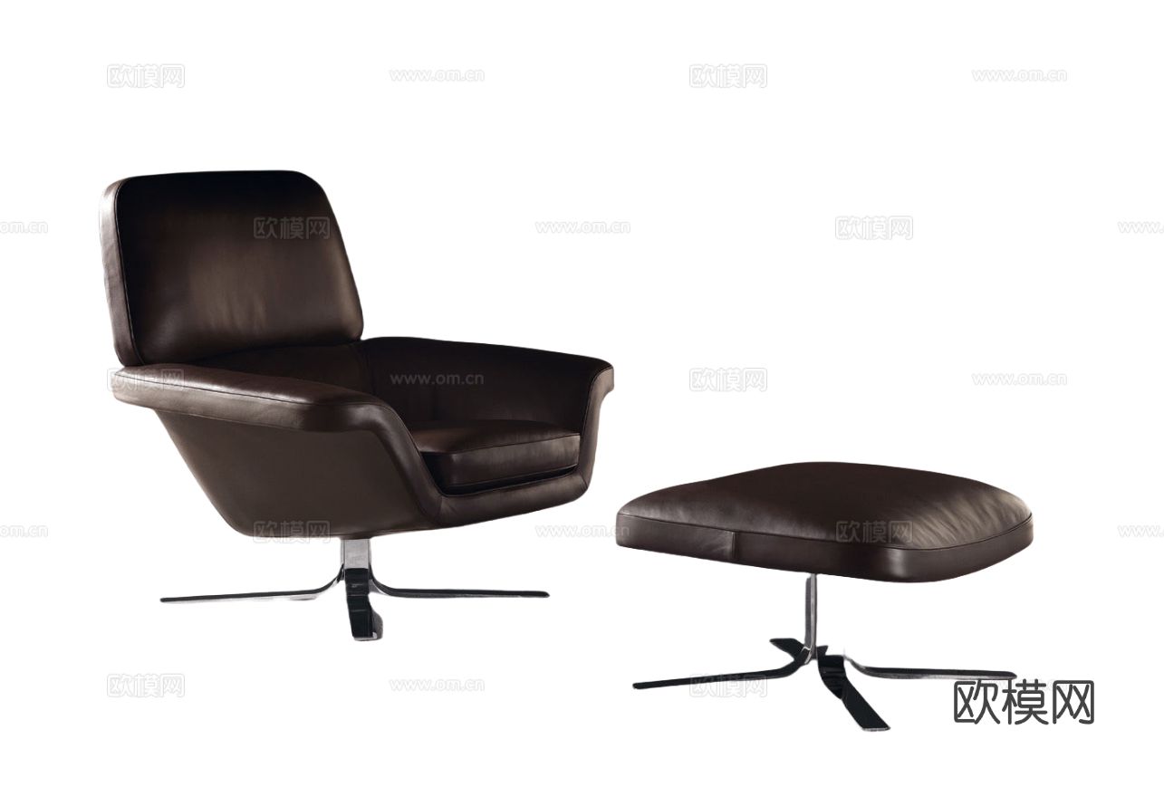 Minotti BLAKE扶手椅3d模型