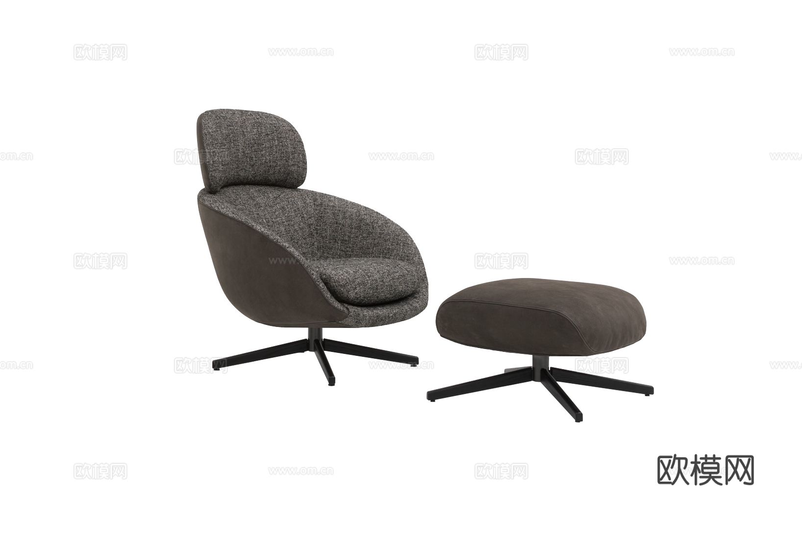 Minotti RUSSELL扶手椅3d模型