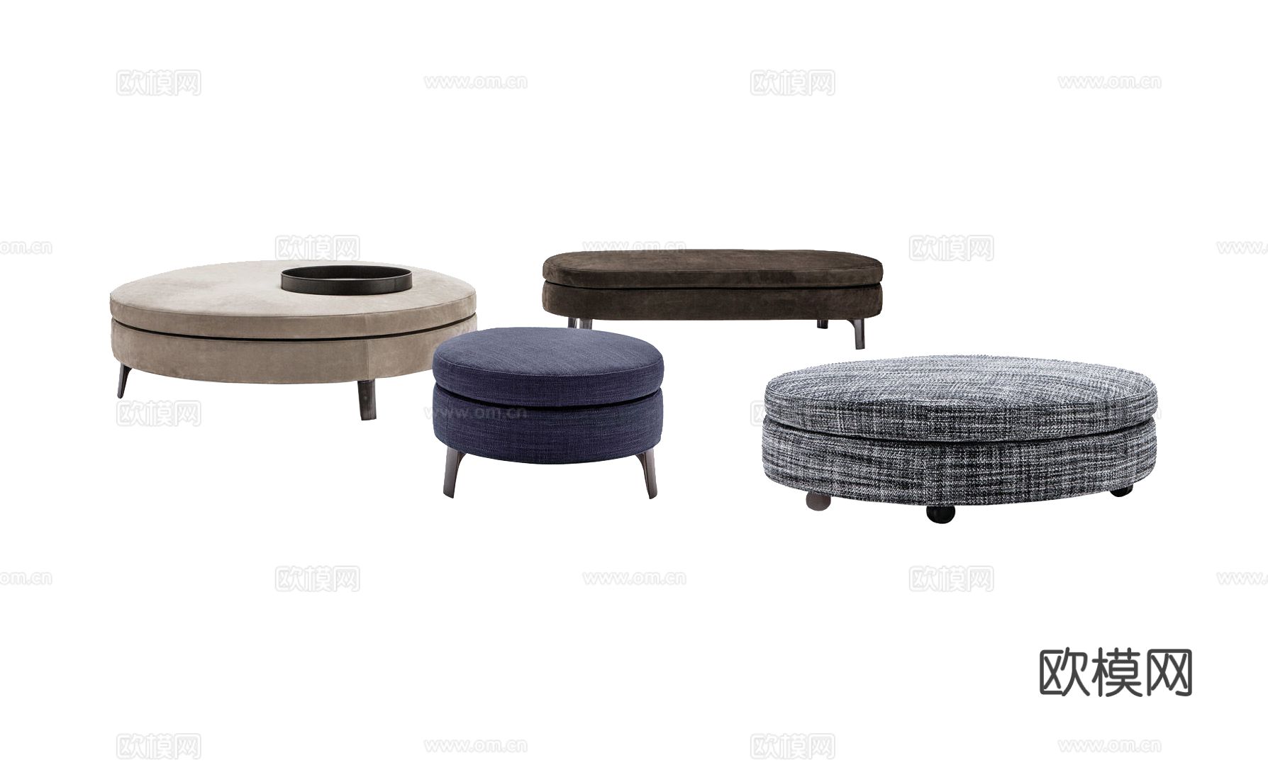 Minotti DENNY沙发踏3d模型
