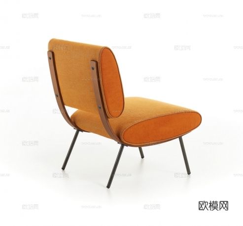 Molteni&C Round扶手椅3d模型