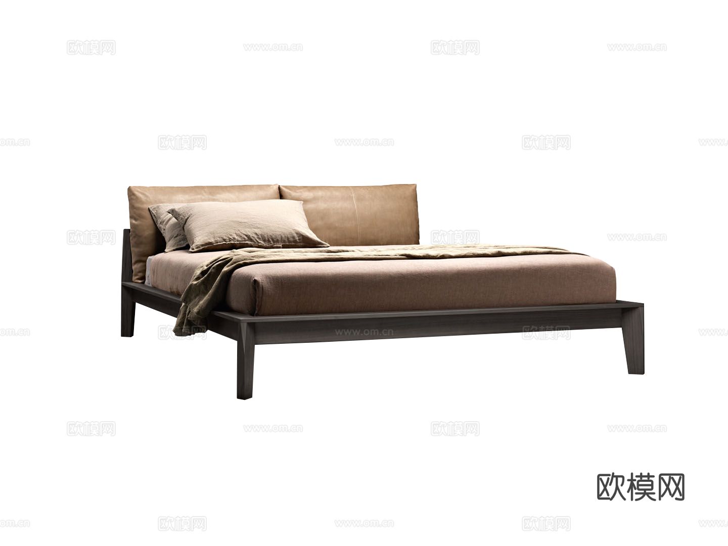 Molteni Wish双人床3d模型