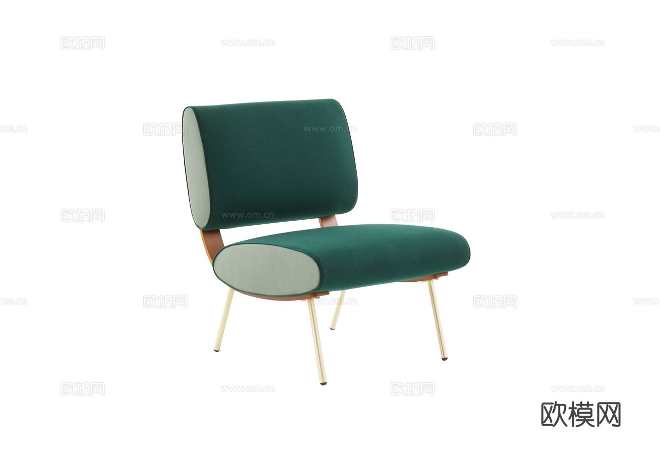 Molteni&C Round扶手椅3d模型