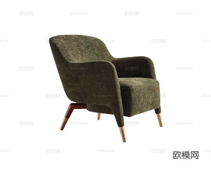 Molteni&C GIO PONTI扶手椅3d模型