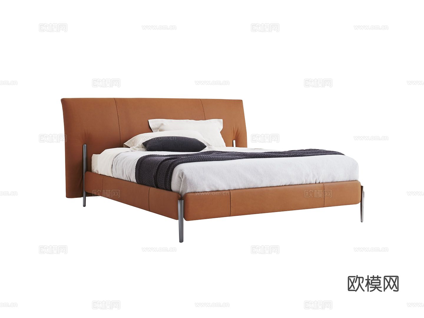 Molteni Nick双人床3d模型