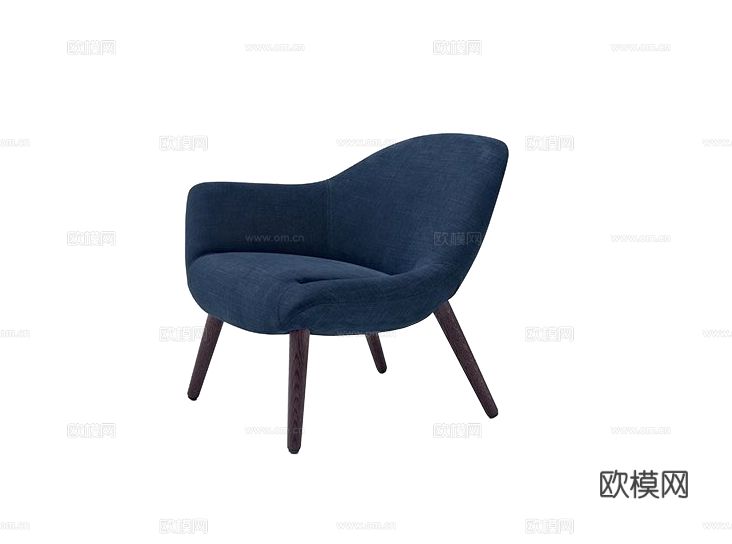 Poliform MAD CHAIR扶手椅3d模型下载（渲染图2）