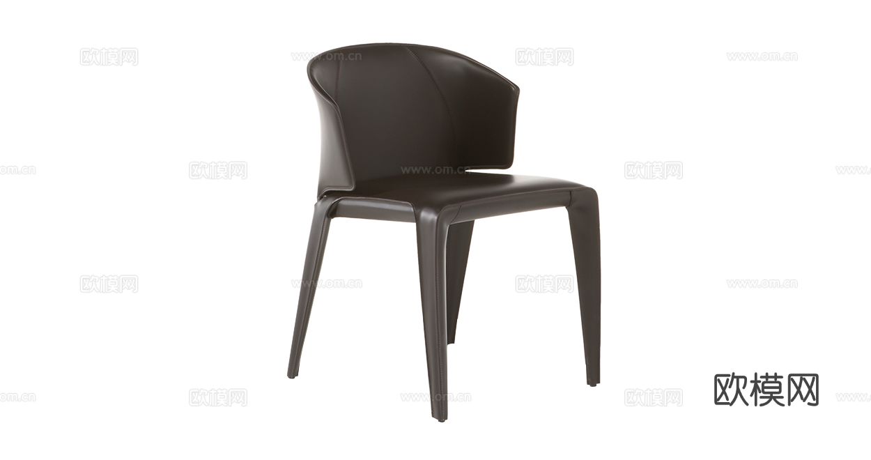 Natuzzi Atta餐椅3d模型