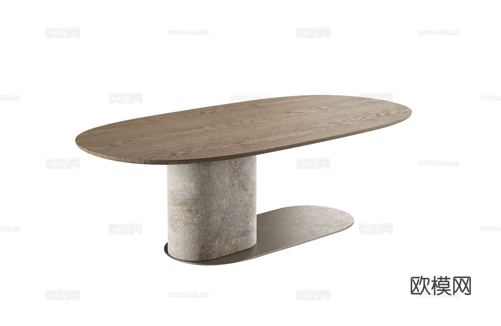 Natuzzi OMBRA T848餐桌3d模型