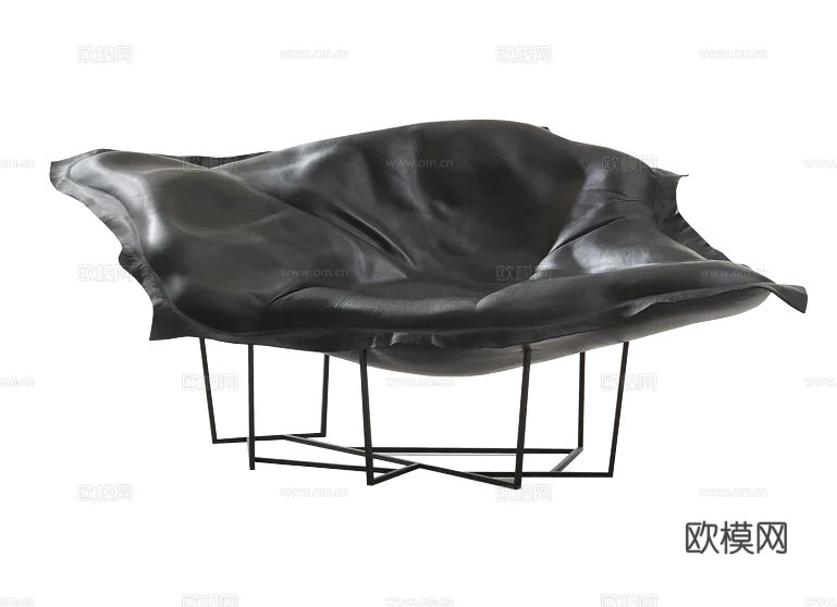 Poliform WALLACE异形扶手椅3d模型