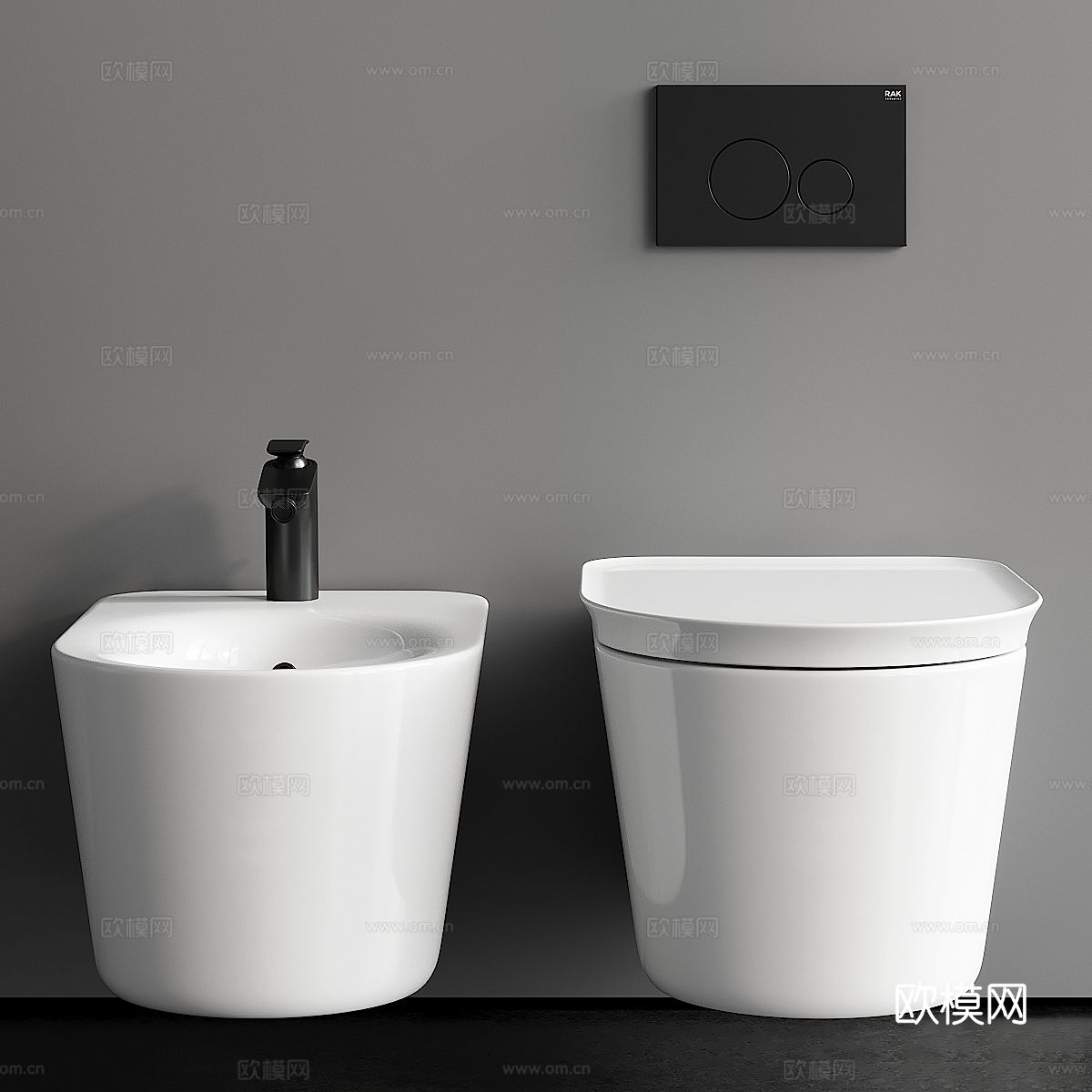 马桶 坐便器3d模型