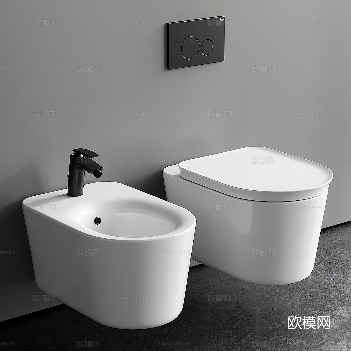 马桶 坐便器3d模型