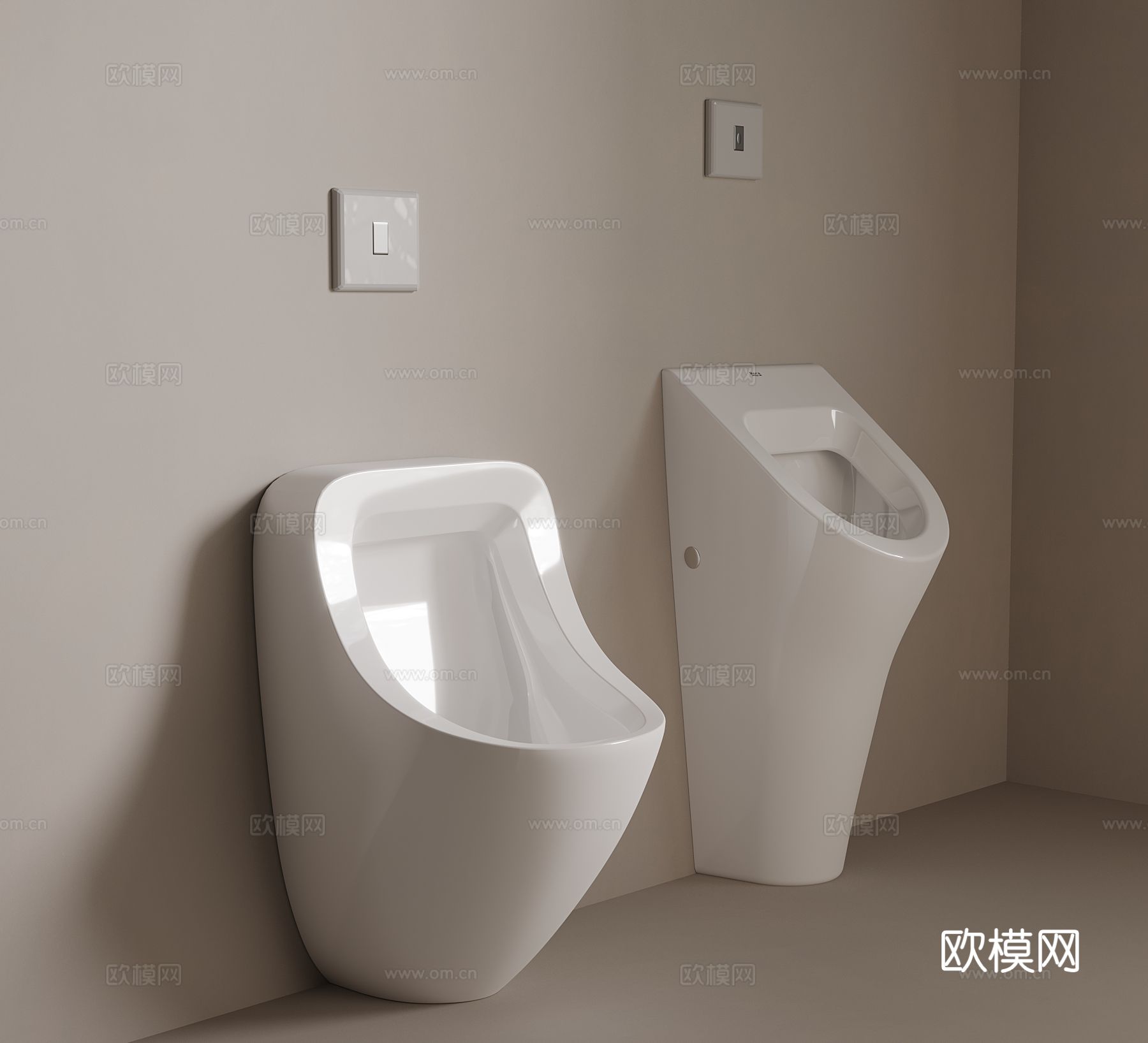 小便斗 现代小便斗3d模型
