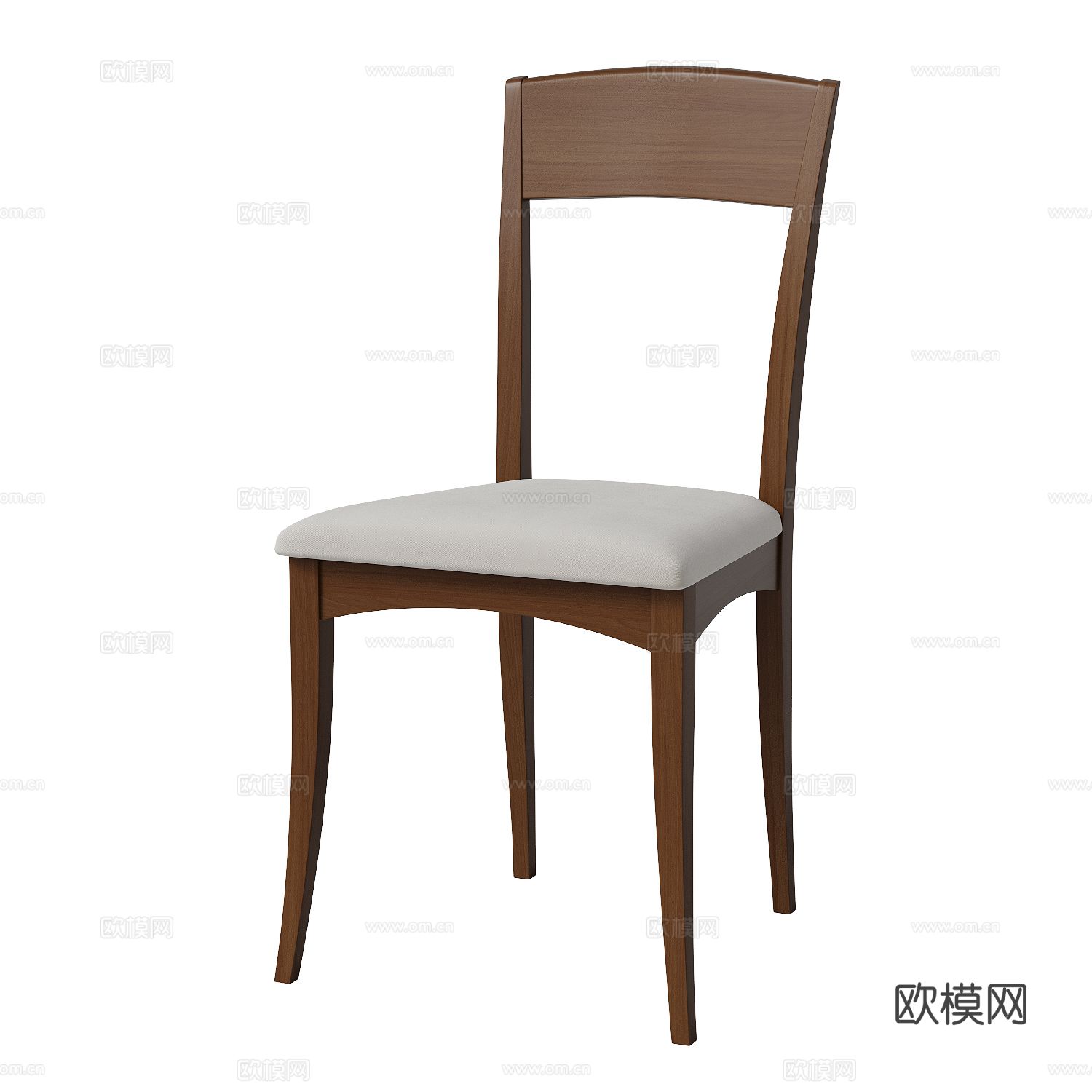 现代木质椅子3d模型