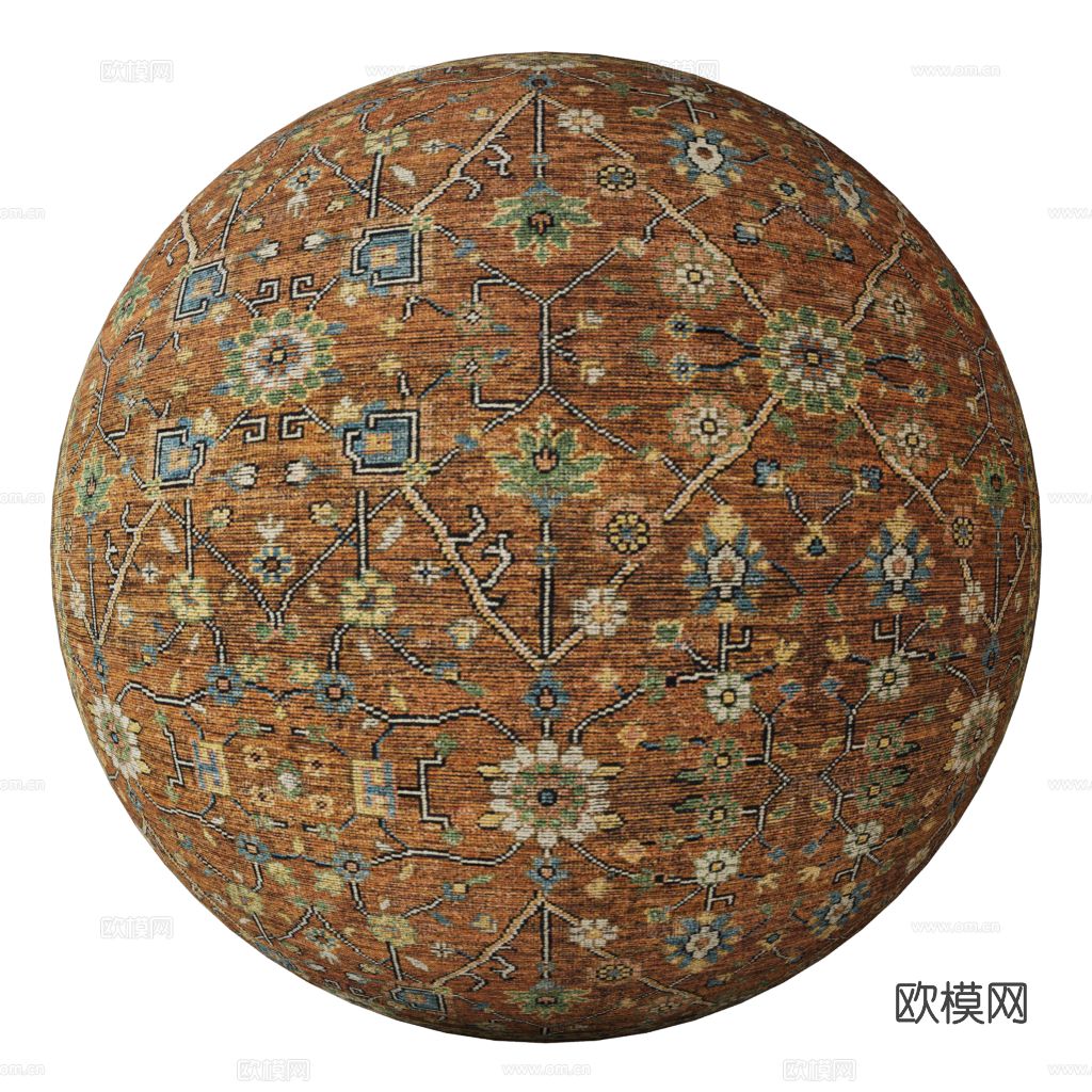 新中式复古地毯CR物理材质（2021以上版本）下载