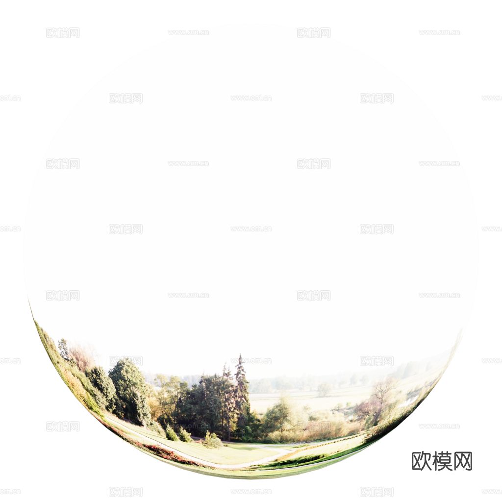 乡村别墅外景CR灯光材质下载（渲染图1）