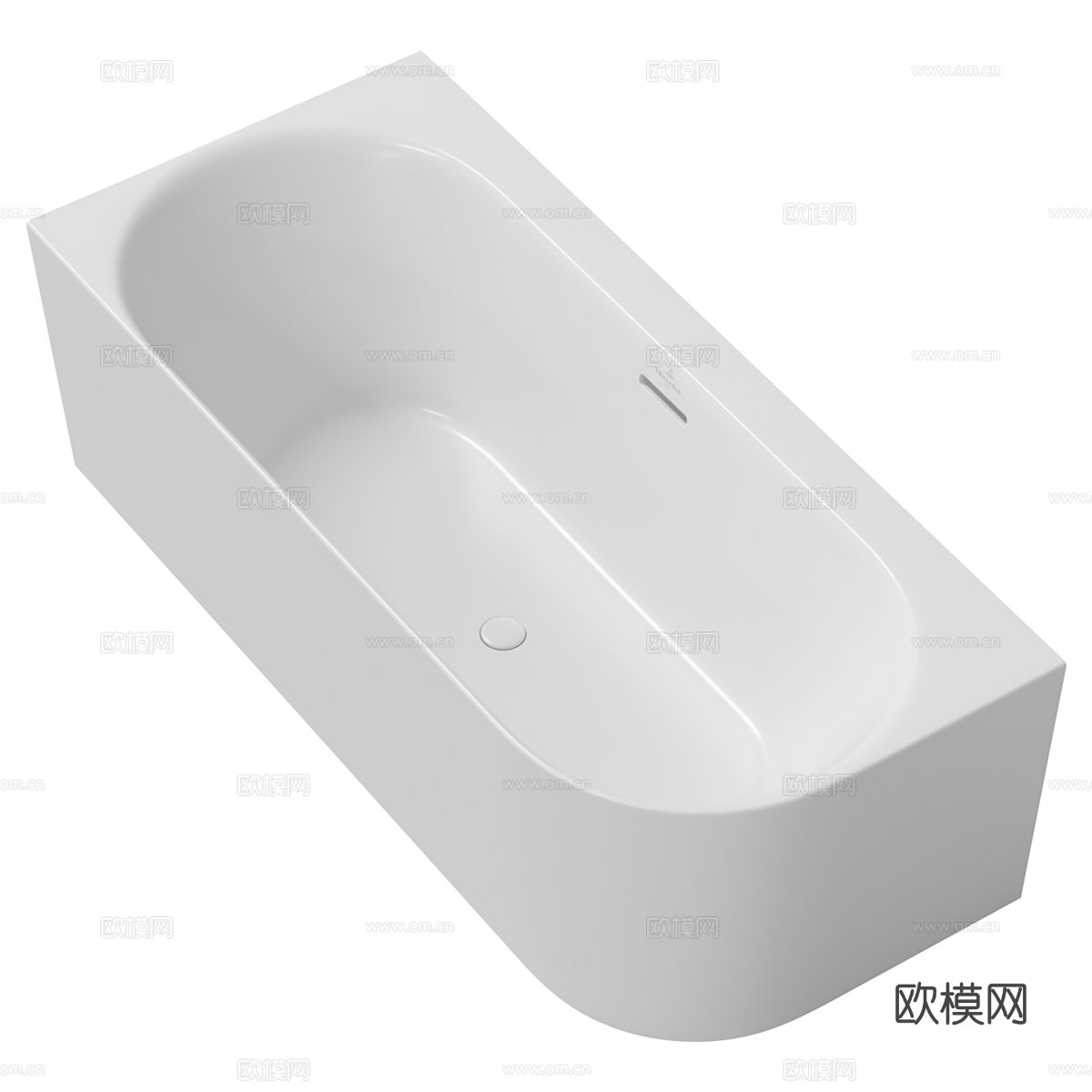 现代陶瓷浴缸3d模型