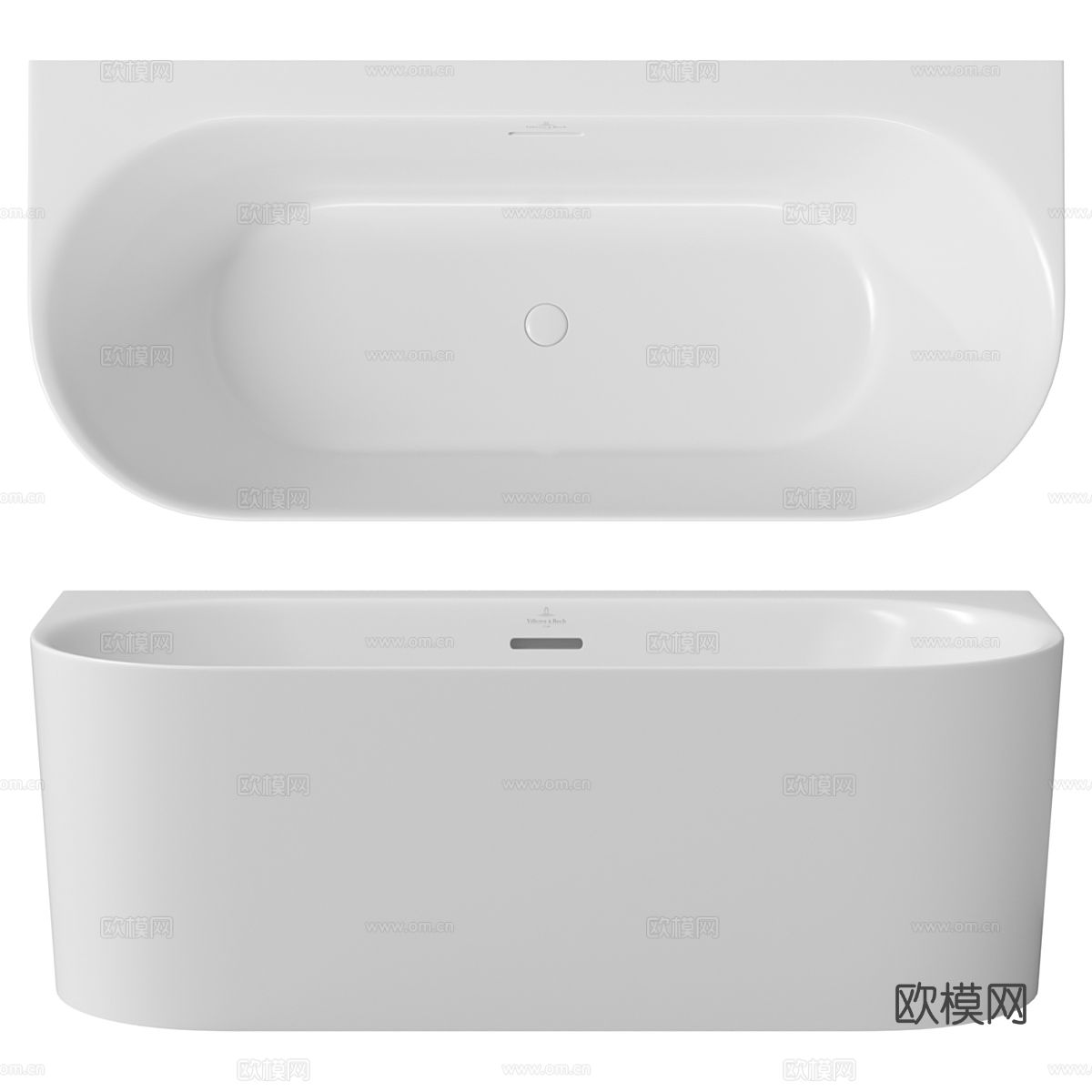 现代陶瓷浴缸3d模型