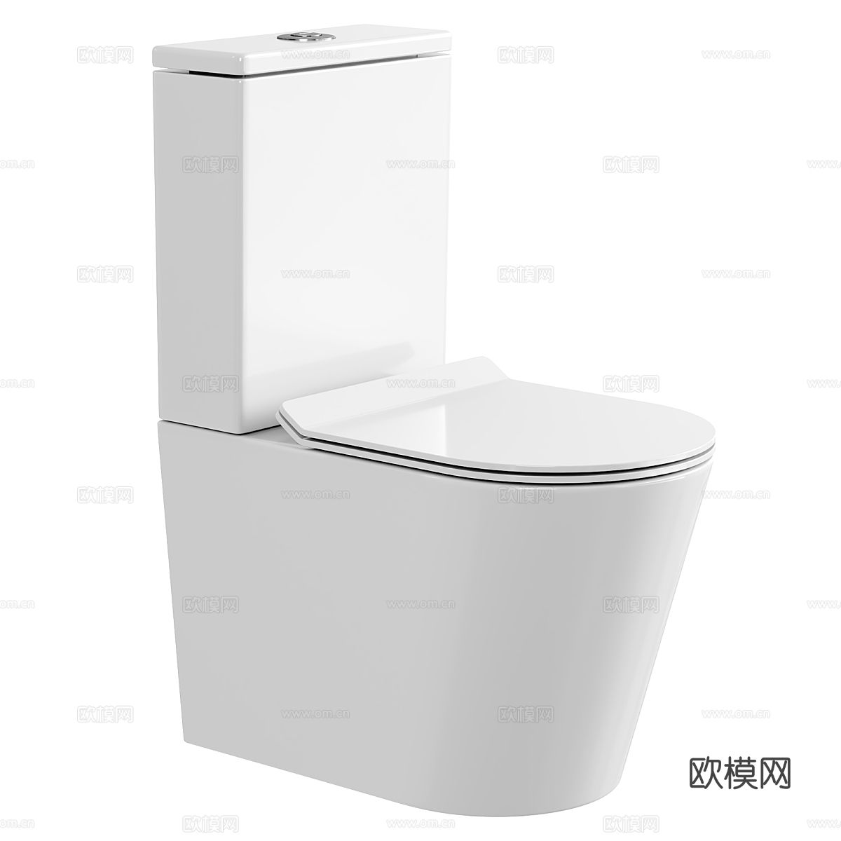现代落地式马桶3d模型