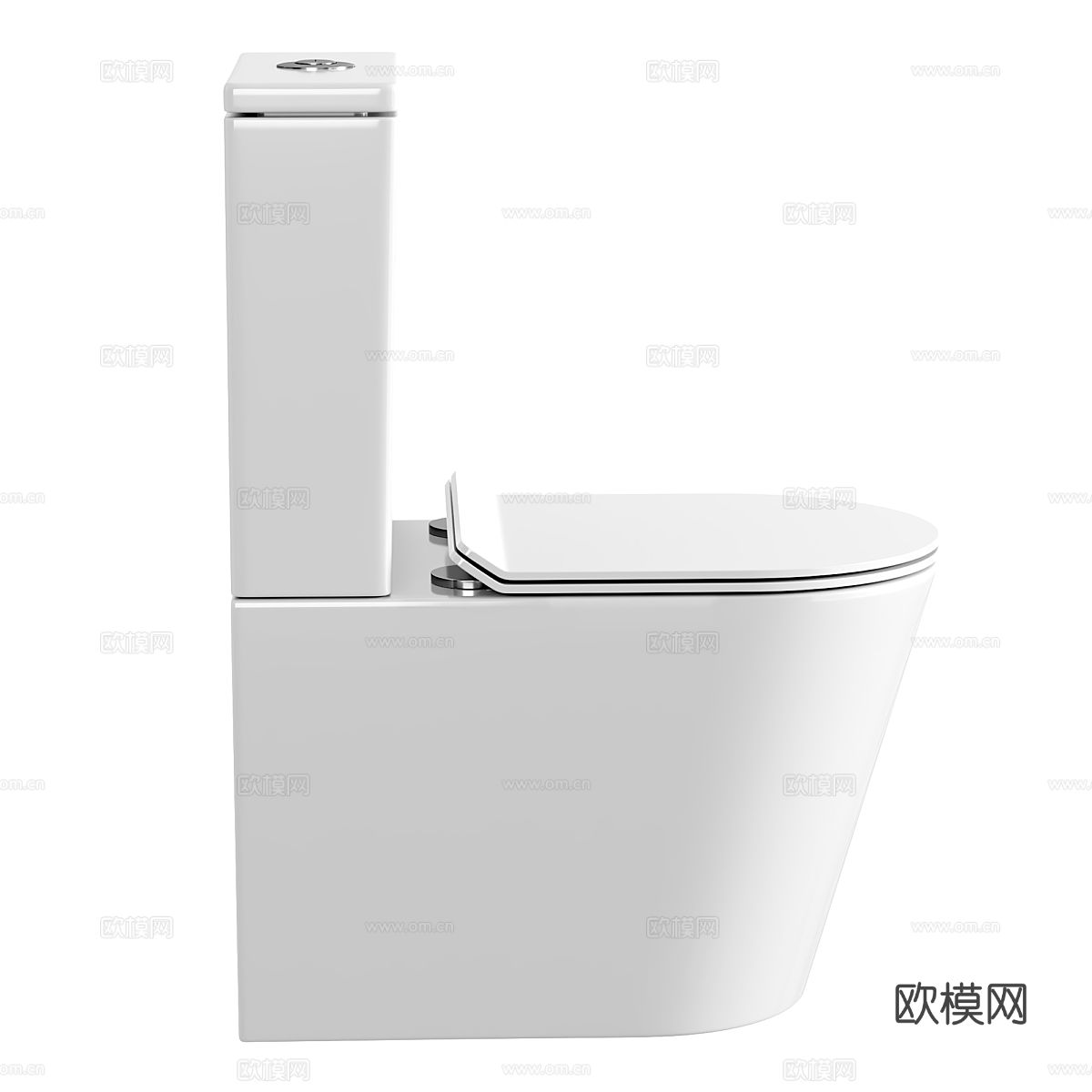 现代落地式马桶3d模型