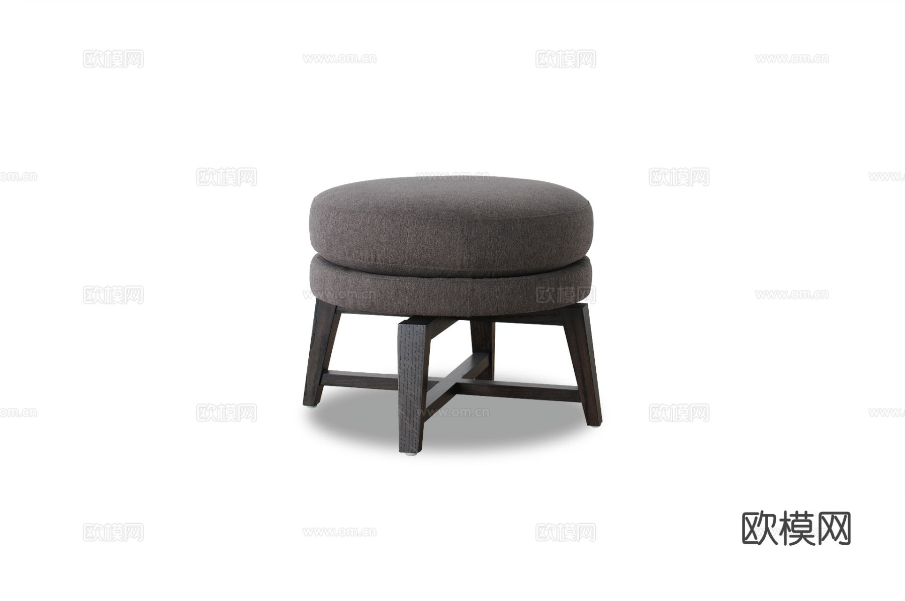 卡翡亚 DS108沙发凳3d模型下载（渲染图1）