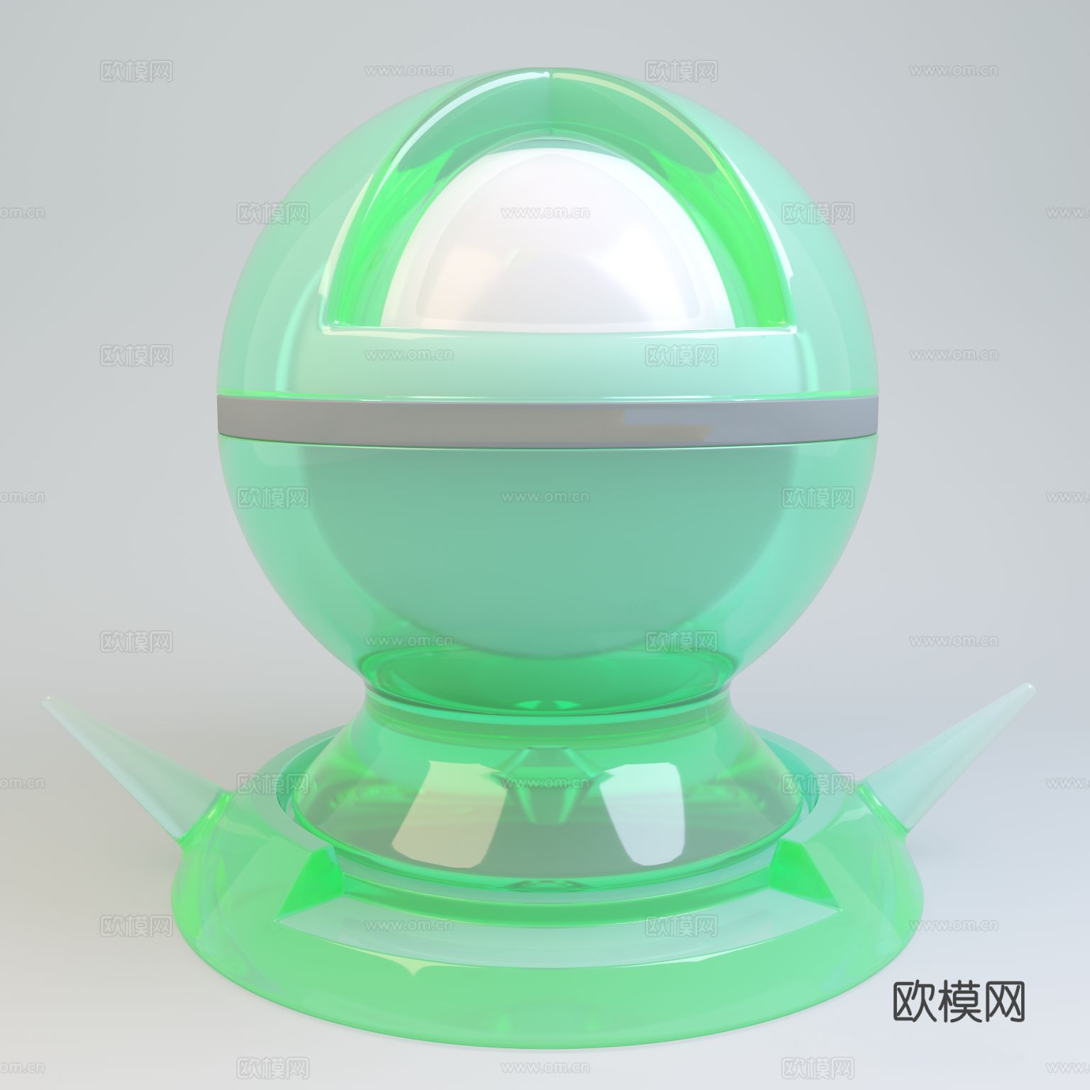 浅绿色可改色有机玻璃 2025版 CR物理材质下载