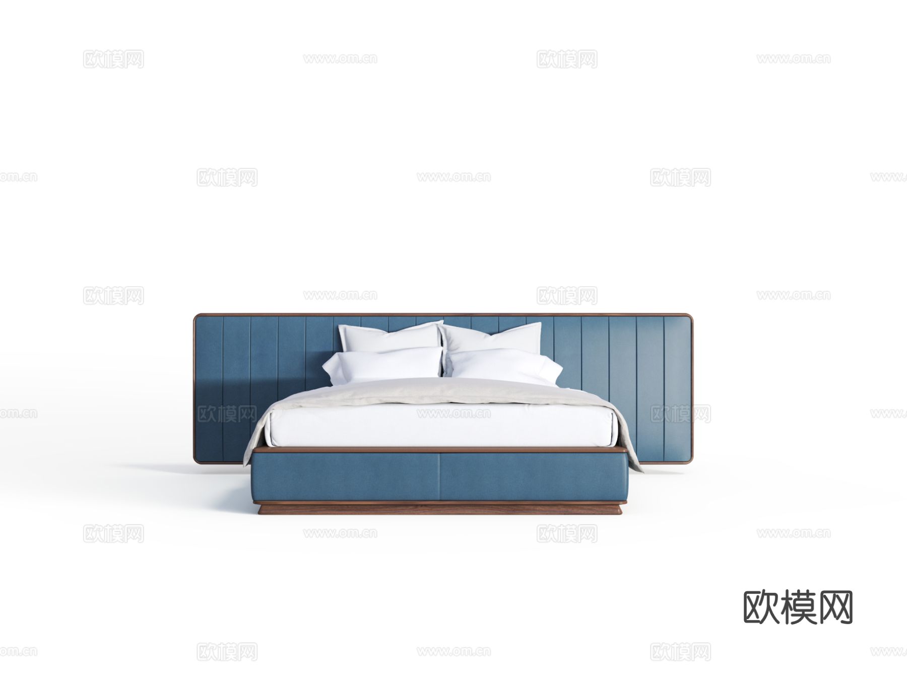 传世 BED-6500 双人床3d模型