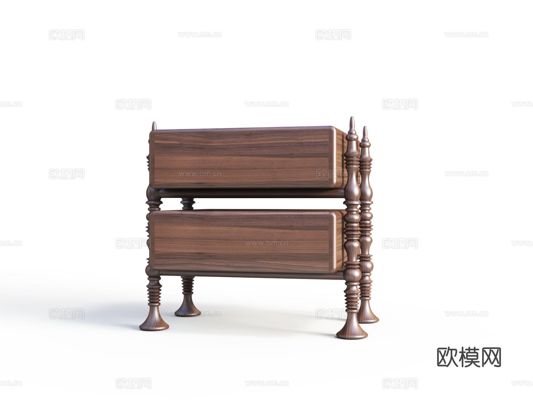 传世 BC-612床头柜3d模型下载