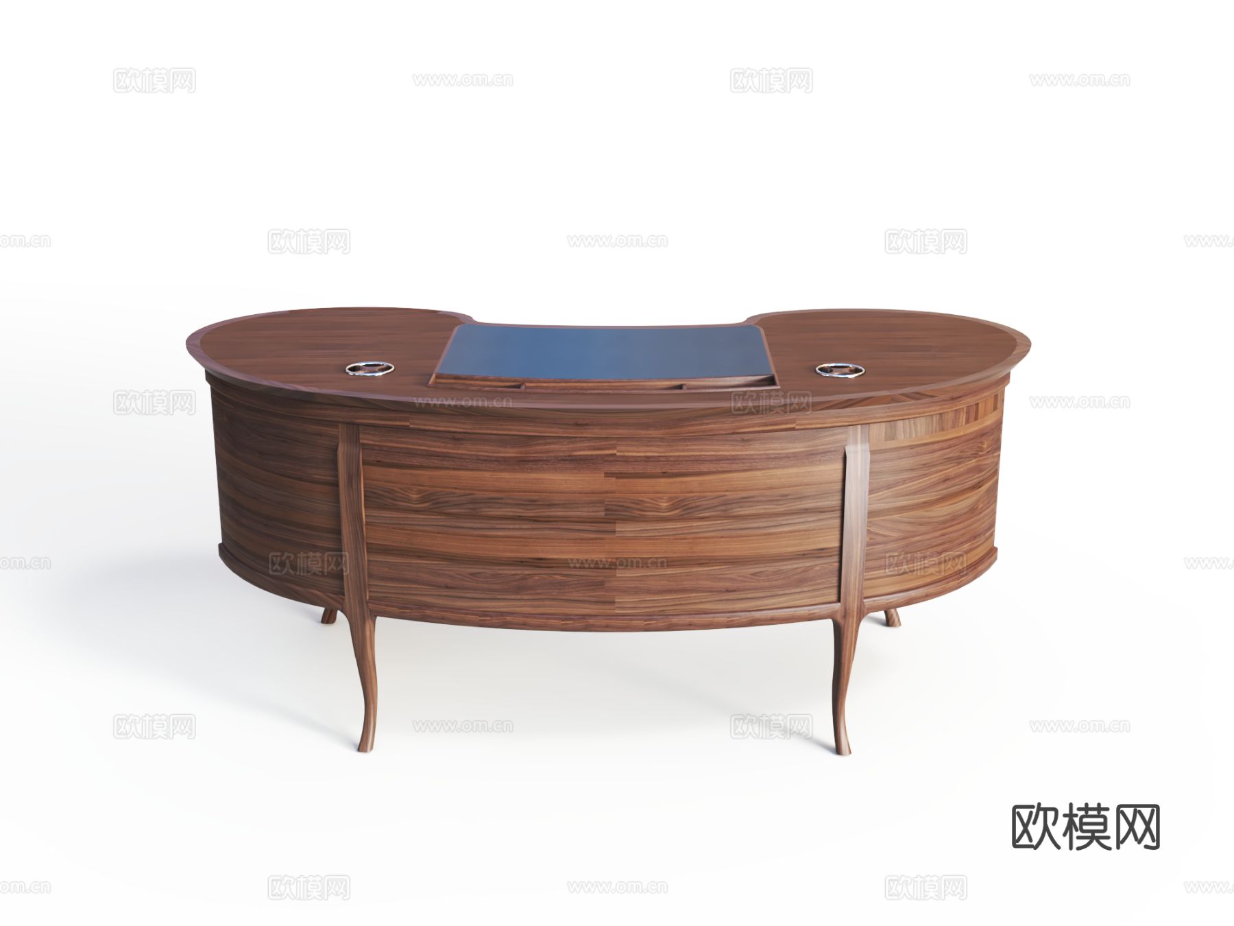 传世 DESK-6181书桌3d模型下载（渲染图2）