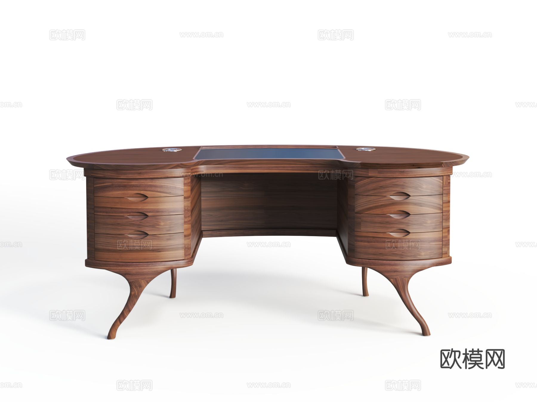 传世 DESK-6181书桌3d模型下载（渲染图1）