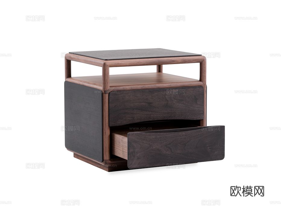 传世 BC-6146床头柜3d模型下载（渲染图2）