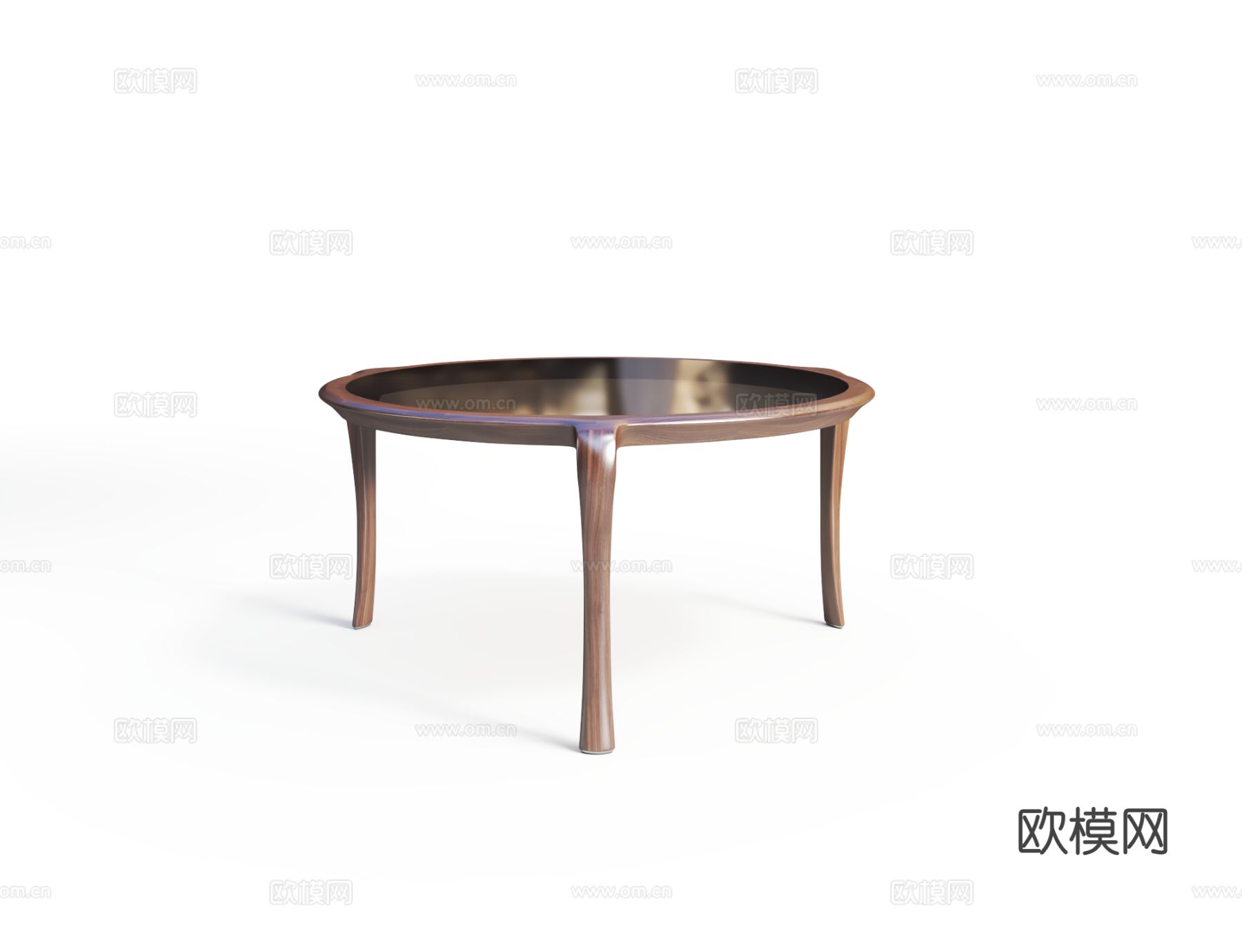 传世 DT-6980-玻璃餐桌3d模型