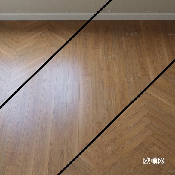 新中式木地板3d模型下载(渲染图1)