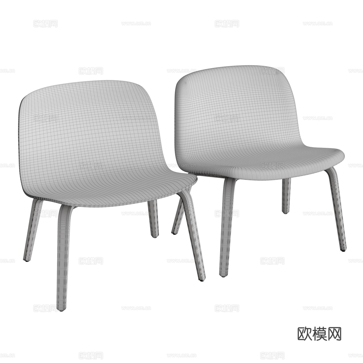 北欧儿童椅 单椅3d模型