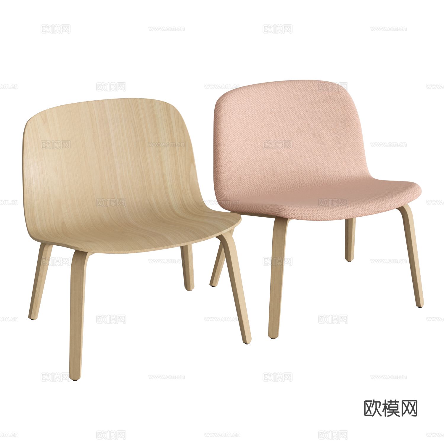北欧儿童椅 单椅3d模型