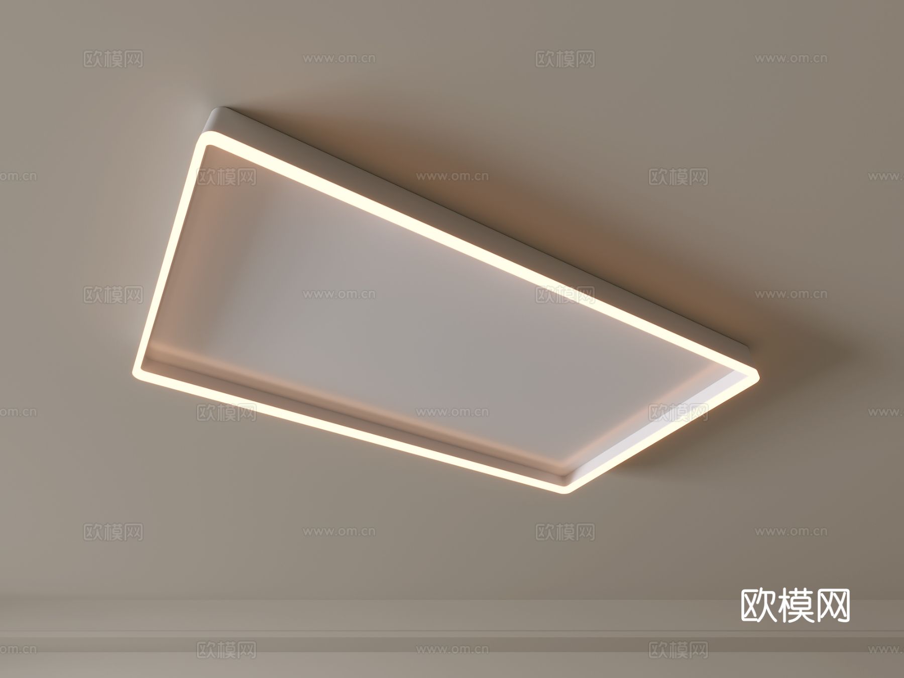现代吸顶灯 几何形吸顶灯 卧室灯 艺术造型灯具 时尚客厅灯3d模型