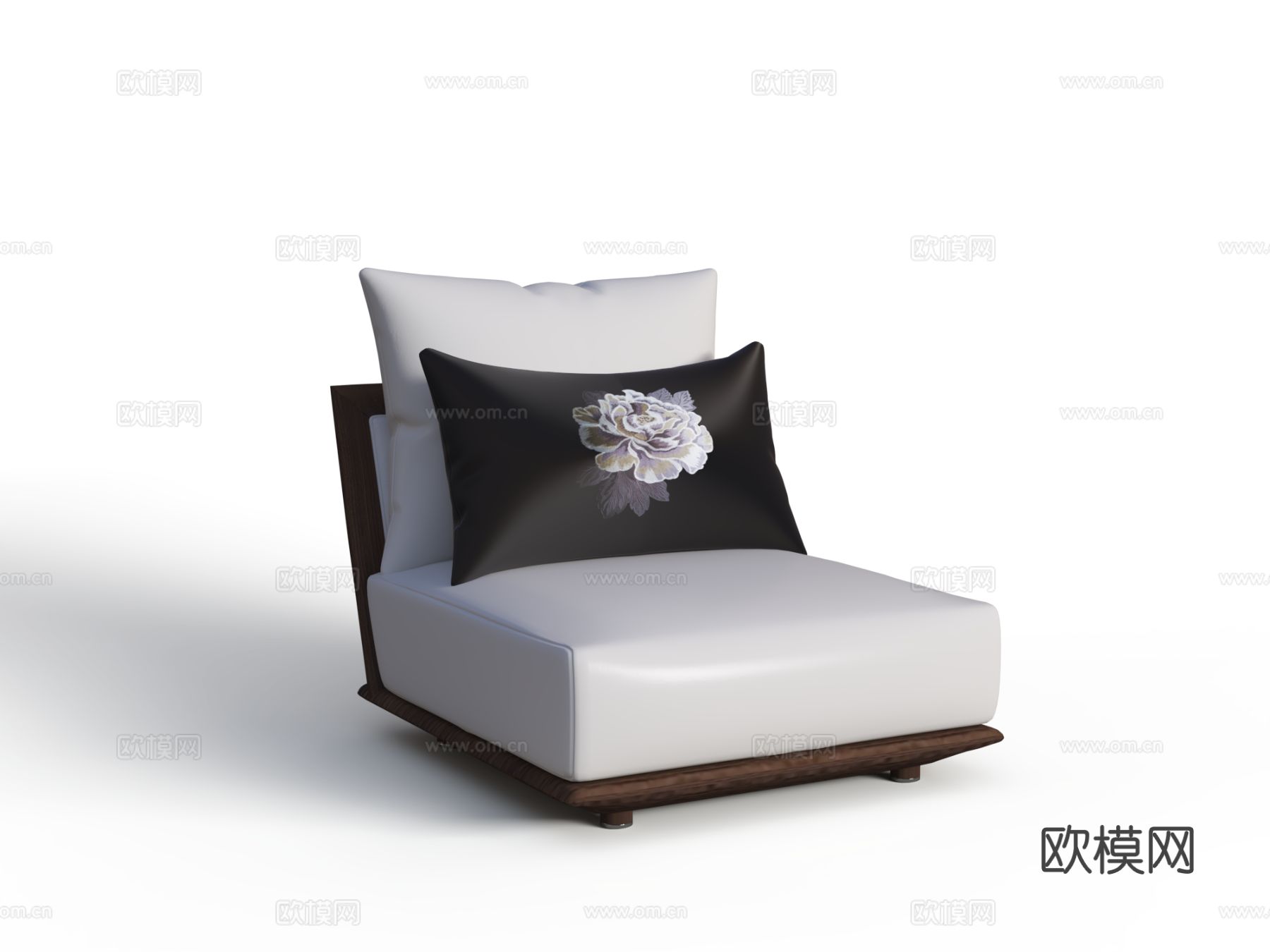 传世 S66-1单人沙发3d模型